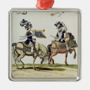 Turkish Drummer and Trumpeter Metal Ornament