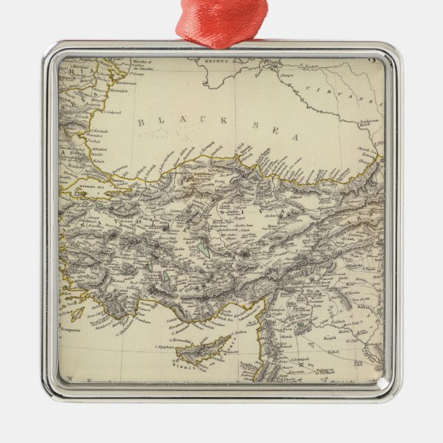 Turkish Empire, Greece Metal Ornament (Front)