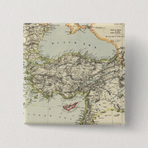 Turkish Empire, Greece, Romania 15 Cm Square Badge