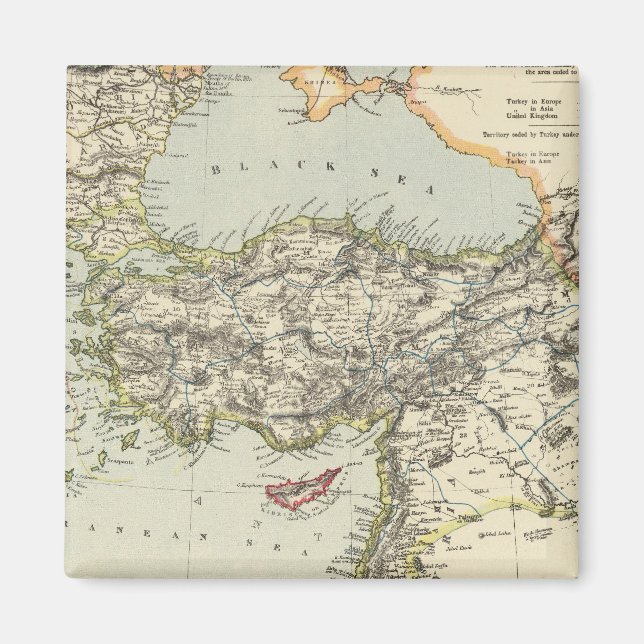 Turkish Empire, Greece, Romania Magnet (Front)