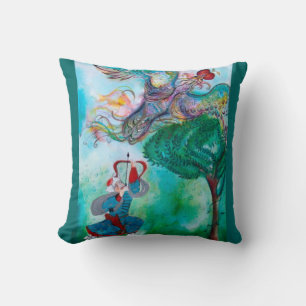 TURKISH FAIRY TALE / PHOENIX AND ARCHER ,Green Cushion