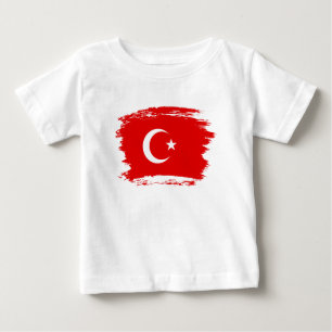 Turkish flag baby T-Shirt