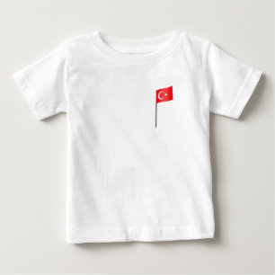 Turkish flag baby T-Shirt
