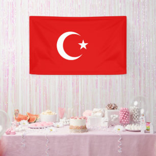 Turkish flag banner