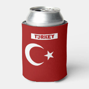 Turkish flag can cooler