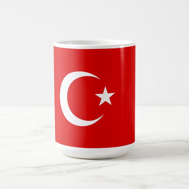 Turkish flag coffee mug (Center)