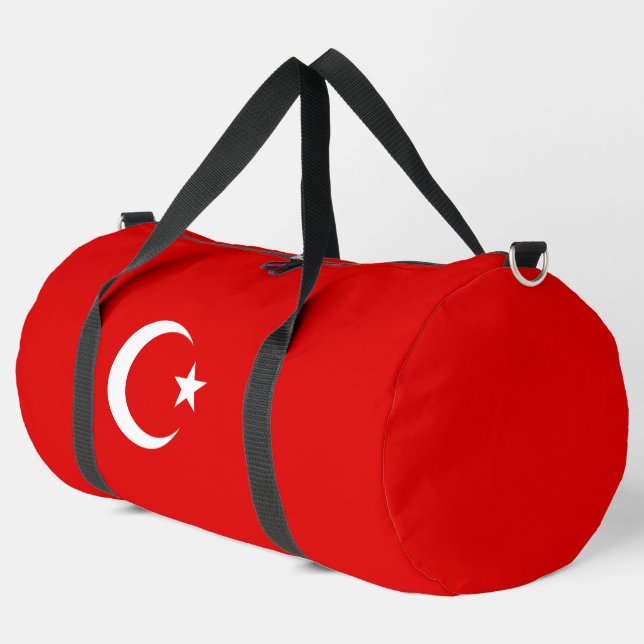 Turkish flag duffle bag (Left Corner)