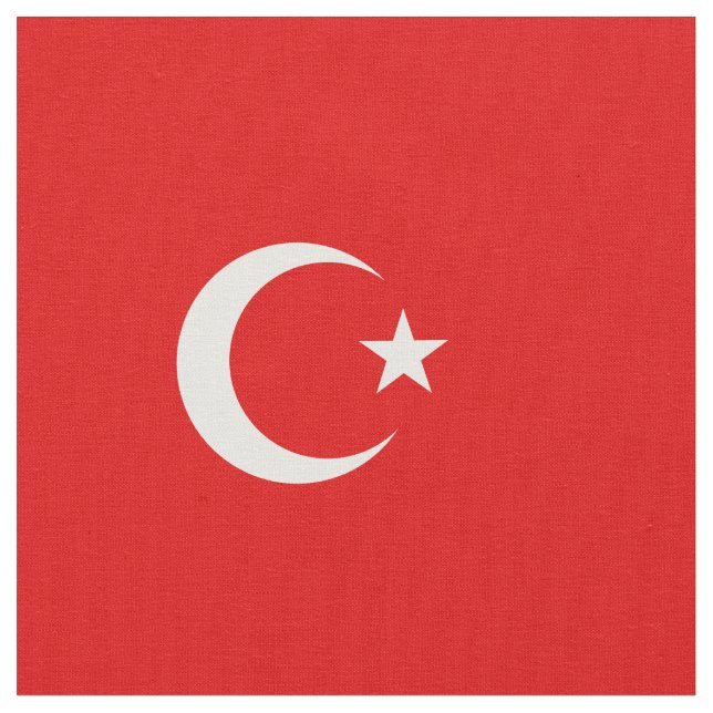 Turkish flag fabric (Close Up)