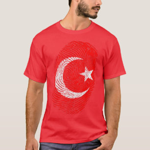 Turkish Flag Fingerprint T-Shirt