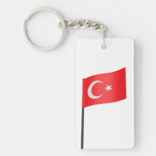Turkish flag key ring