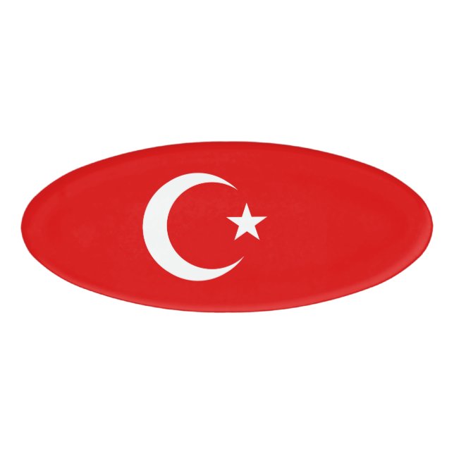 Turkish flag name tag (Front)
