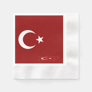 Turkish flag        napkin