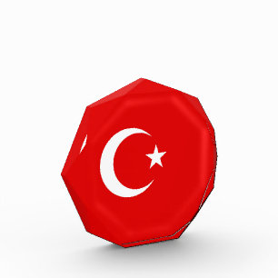 Turkish flag photo block