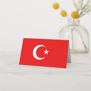 Turkish flag place card