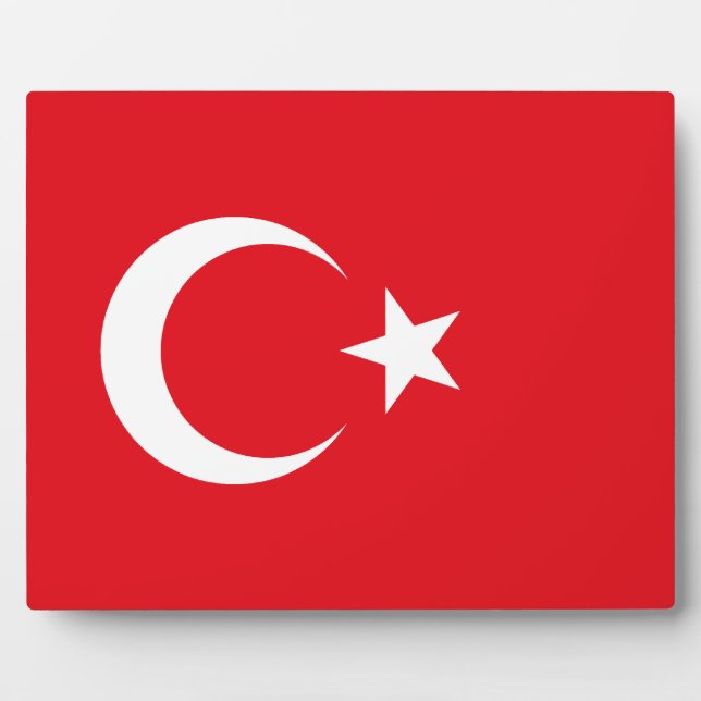 Turkish flag plaque (Front)