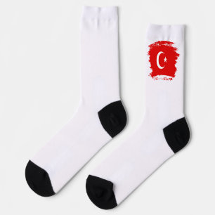 Turkish flag socks