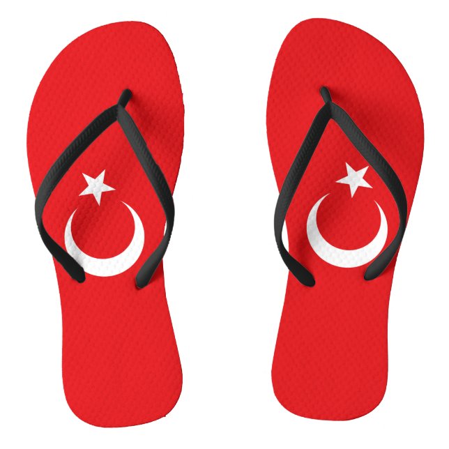 Turkish flag thongs (Footbed)