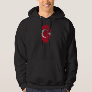 Turkish Flag Thumbprint Hoodie