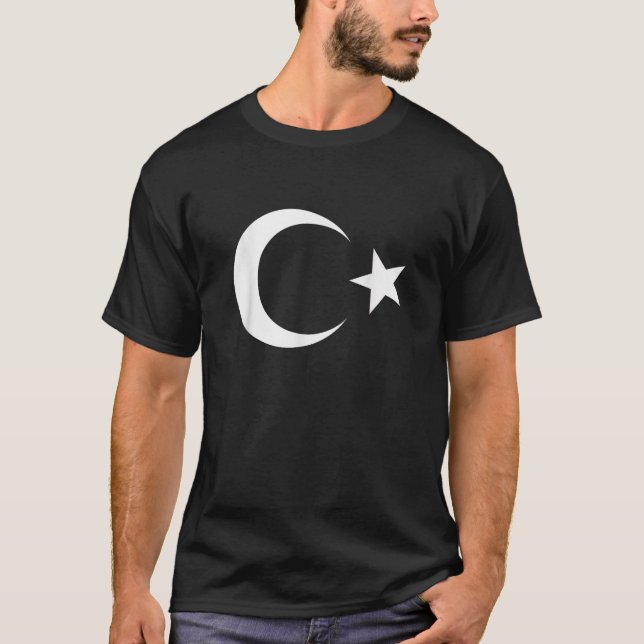 Turkish Flag Turk Bayragi Ataturk Islam   T-Shirt (Front)