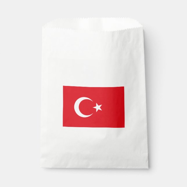 Turkish Flag (Turkey) Favour Bag (Front)