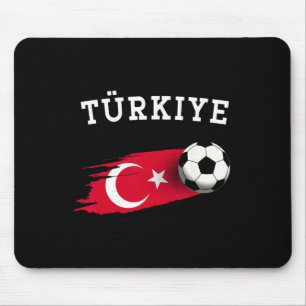 Turkish Flag Turkey Flag Turkish Soccer Turkish Fo Mouse Pad