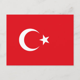 Turkish Flag (Turkey) Postcard