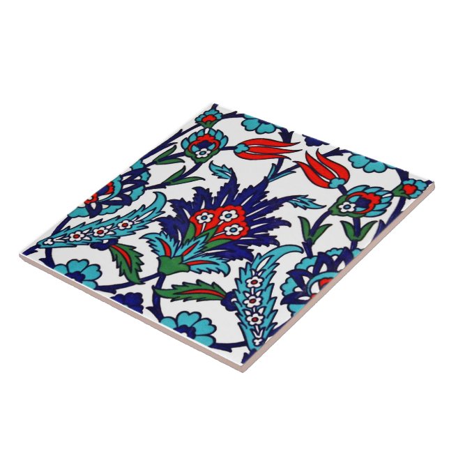 Turkish Floral Ceramic Tile. Ceramic Tile (Side)