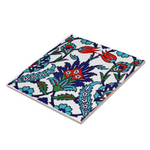 Turkish Floral Ceramic Tile. Tile