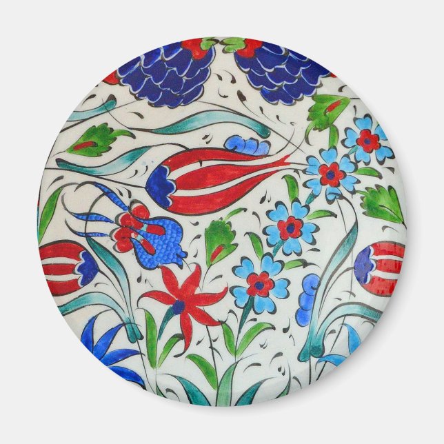 Turkish floral design magnet (Front)