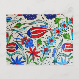 Turkish floral design postcard
