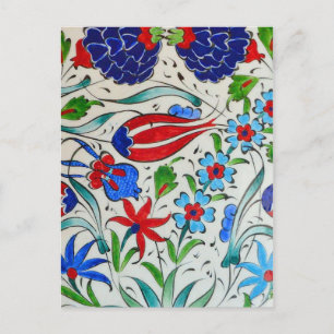 Turkish floral design postcard