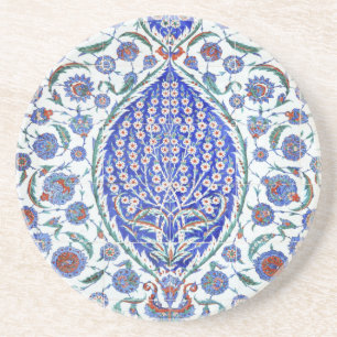 Turkish floral tiles coaster