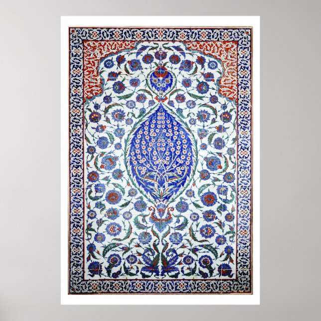 Turkish floral tiles Poster (Front)