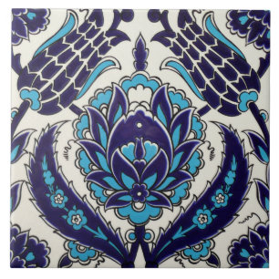 Turkish Flower Deisgn2 Ceramic Photo Tile