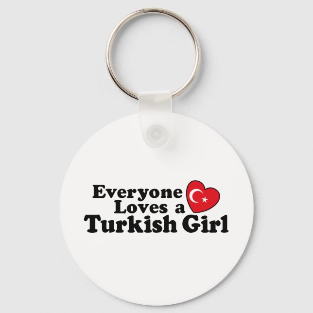 Turkish Girl Key Ring (Front)