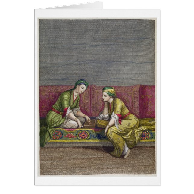 Turkish Girls, playing Mangala, 18th century (engr (Front)