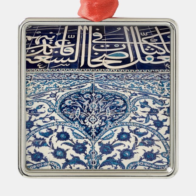 Turkish iznik tiles metal ornament (Front)