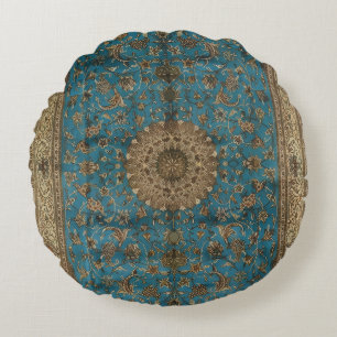 Turkish Kilim Antique Round Cushion