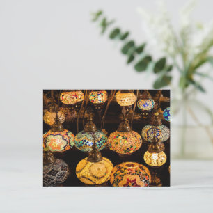 Turkish Lamps and Lanterns Holiday Postcard