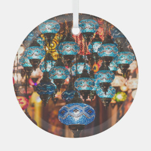 Turkish lamps: mosaic glass art glass tree decoration