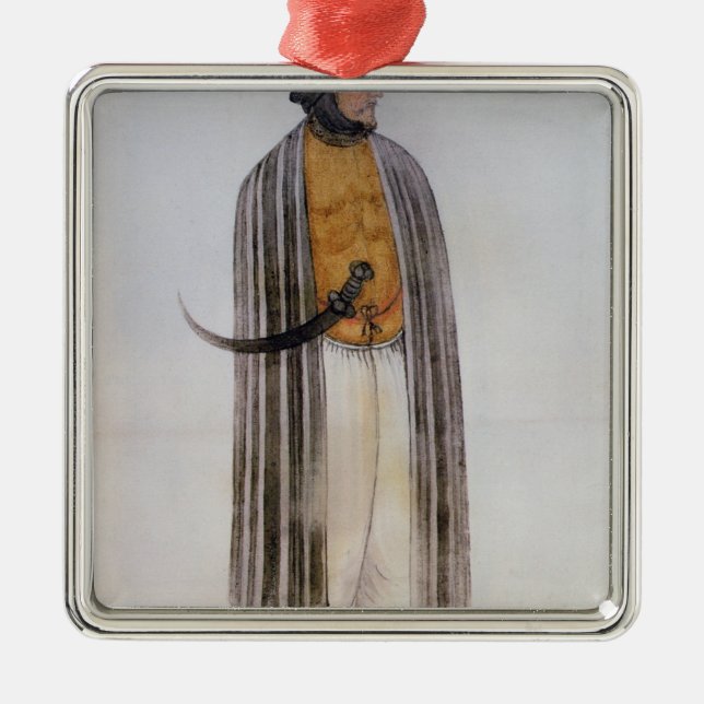 Turkish Man Metal Ornament (Front)