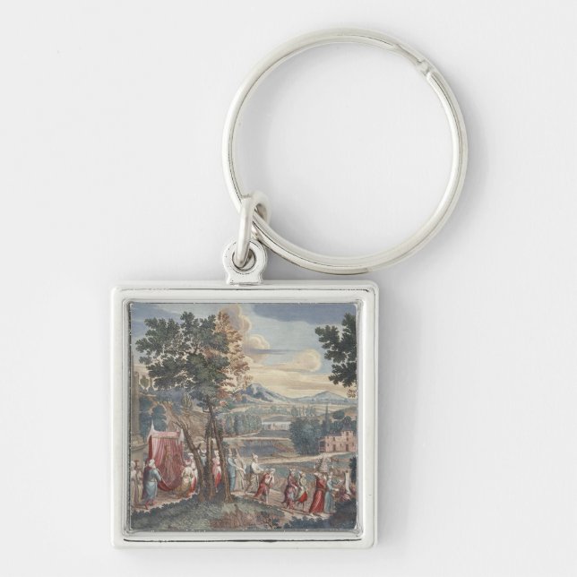Turkish marriage procession, 1712-13 key ring (Front)