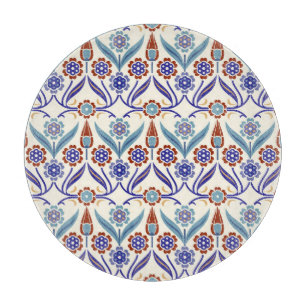 Turkish Mosaic: Colorful Seamless Pattern Cutting Board