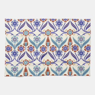 Turkish Mosaic: Colourful Seamless Pattern Tea Towel