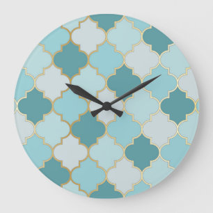 Turkish Mosque Window Ramadan Pattern Large Clock