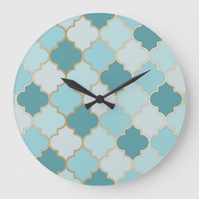 Turkish Mosque Window Ramadan Pattern Large Clock (Front)