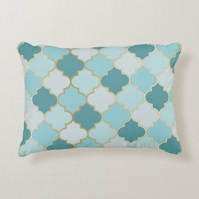 Turkish Mosque Window Seamless Pattern. Ramadan mu Decorative Cushion (Front)