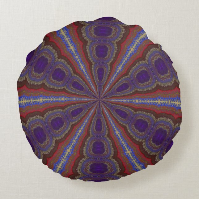 Turkish Music Round Cushion (Back)