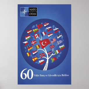 Turkish NATO Anniversary Poster Together for Peace