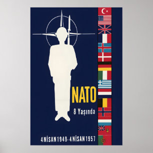 Turkish NATO Poster 8 years Print Military Army